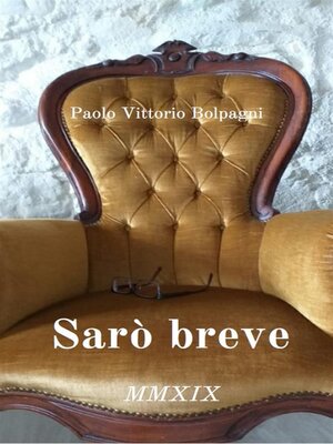 cover image of Sarò breve